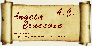 Angela Crnčević vizit kartica